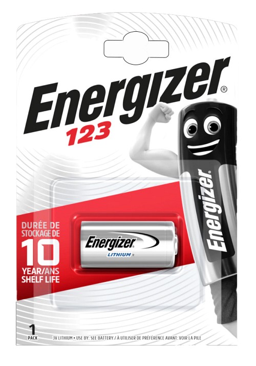 ENERGIZER μπαταρία λιθίου CR123A, 3V, 1τμχ 7638900052008