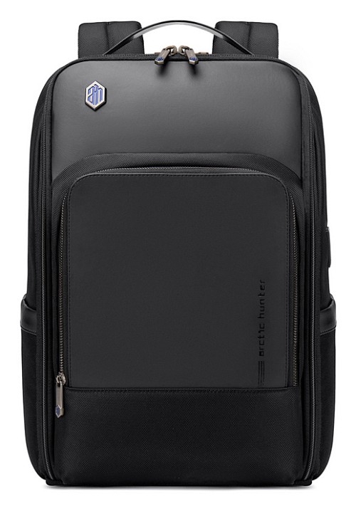ARCTIC HUNTER τσάντα πλάτης B00403 με θήκη laptop 15.6", USB, 19L, μαύρη B00403-BK