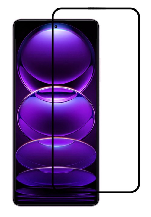 POWERTECH tempered glass 5D, Xiaomi Redmi Note 12 Pro/5G/Pro plus, μαύρο TGC-0596