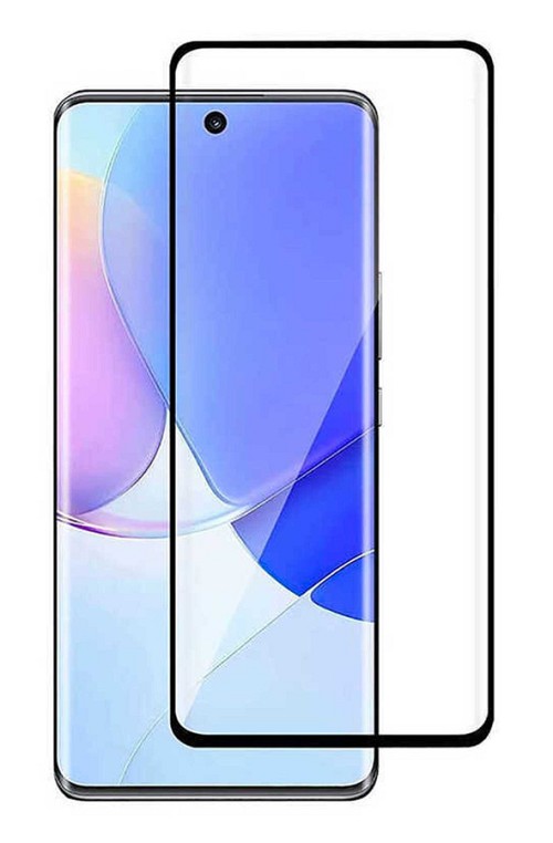 POWERTECH tempered glass 5D, full glue, curved, Huawei P50 Pro, μαύρο TGC-0591