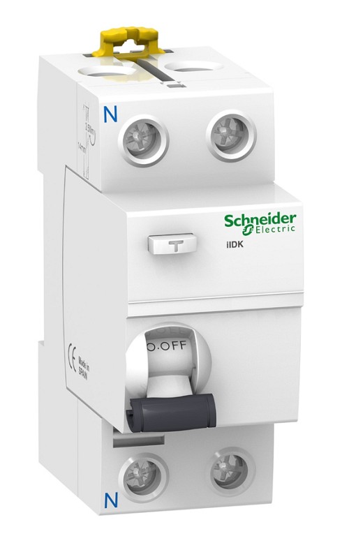 SCHNEIDER ELECTRIC διακόπτης διαρροής Acti9 iIDK, 2P, 40A 30mA, τύπου AC A9R50240