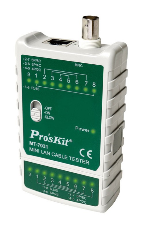 PROSKIT tester καλωδίων δικτύου MT-7031 για RJ45/11/12/22 & BNC MT-7031