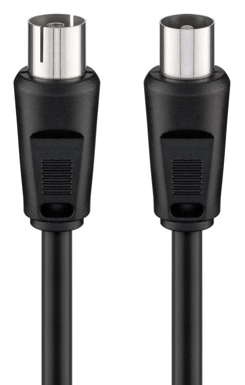GOOBAY καλώδιο κεραίας αρσενικό σε θηλυκό 11509, <70dB, CCS, 0.5m, μαύρο 11509