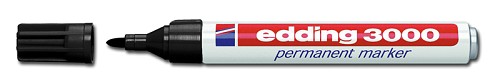EDDING ανεξίτηλος μαρκαδόρος 3000, 1.5-3mm, επαναγεμιζόμενος, μαύρος 4-3000001