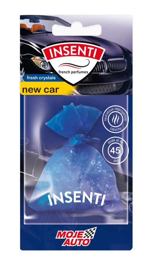MOJE AUTO κρεμαστό αρωματικό αυτοκινήτου 15-502, new car, crystals, 20g 15-502