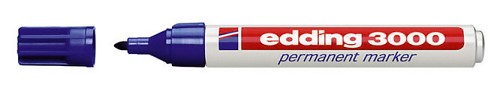 EDDING ανεξίτηλος μαρκαδόρος 3000, 1.5-3mm, επαναγεμιζόμενος, μπλε 4-3000003
