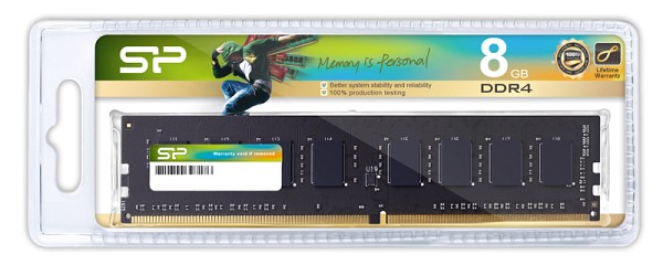 SILICON POWER μνήμη DDR4 UDIMM SP008GBLFU320X02, 8GB, 3200MHz, CL22 SP008GBLFU320X02