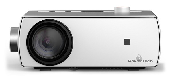 POWERTECH LED βιντεοπροβολέας PT-983, 1080p, Dolby Audio, WiFi, λευκός PT-983