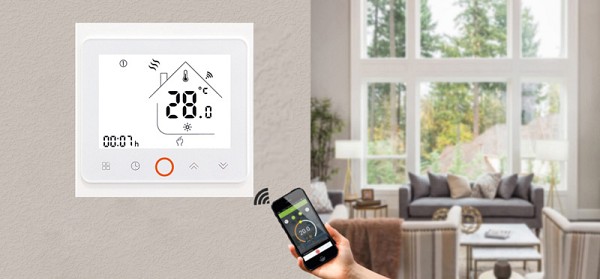 Smart θερμοστάτης αερίου BHT-002-GCLW, WiFi, λευκός BHT-002-GCLW