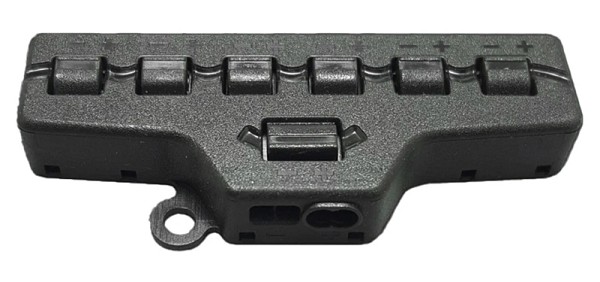 Splitter block TOOL-0095 για LED καλωδιοταινίες, 6-port, μαύρο TOOL-0095