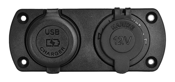 POWERTECH πρίζα 12V για σκάφη & οχήματα PTL-001, USB/USB-C θύρες, IP65 PTL-001