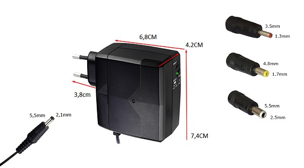 POWERTECH Mini DC UPS PT-749 με μπαταρία 2600mAh, 12V, 2.1A PT-749