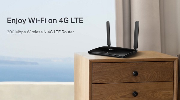TP-LINK Wireless N Router TL-MR6400, 4G LTE, Wi-Fi 300Mbps, Ver. 4.0 TL-MR6400