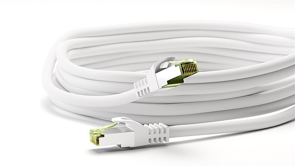 GOOBAY καλώδιο δικτύου 61110, CAT 8.1 S/FTP, copper, LSZH, 15m, λευκό 61110
