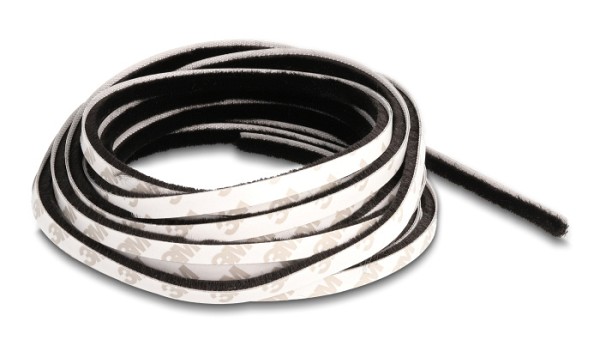 DELOCK αυτοκόλλητη μονωτική ταινία 66892 για παράθυρα, 5mm, 5m, μαύρη 66892