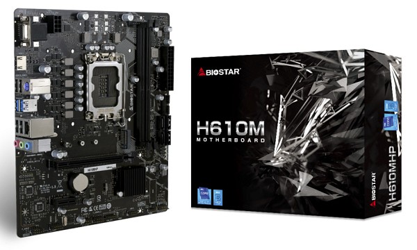 BIOSTAR μητρική H610MHP, 2x DDR4, s1700, USB 3.2, uATX, GbE, Ver. 6.1 H610MHP