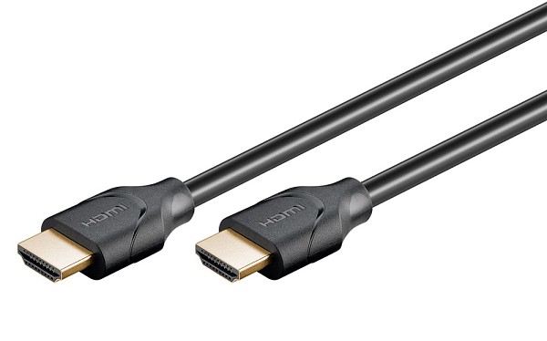 GOOBAY καλώδιο HDMI 2.1 61638, Ethernet, ARC, 8K/60Hz 48 Gbps, 1m, μαύρο 61638