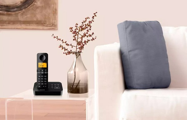 PHILIPS ασύρματο τηλέφωνο D2651B-34, με ελληνικό μενού, μαύρο D2651B-34