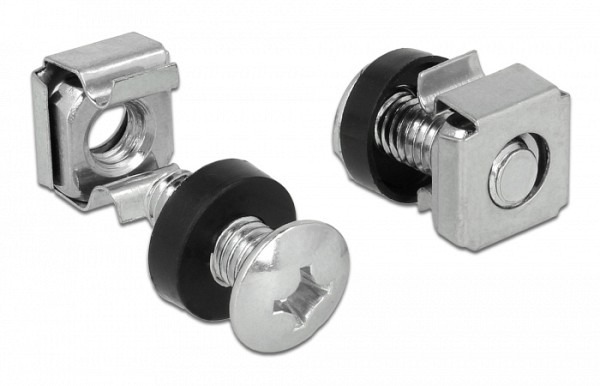 DELOCK σετ βίδες με παξιμάδια 42420 για rack, M6/16mm, 20τμχ 42420