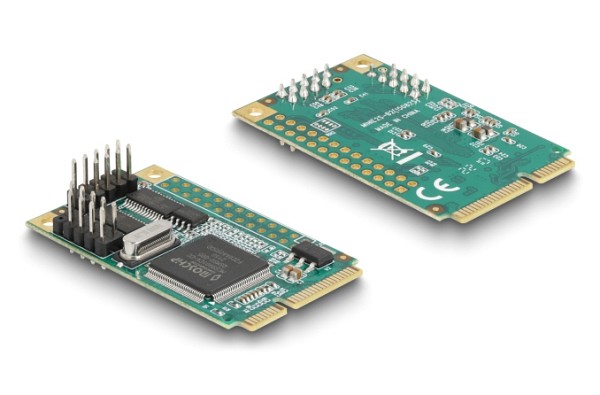 DELOCK κάρτα επέκτασης mini PCIe σε 2x RS-232 95273 95273