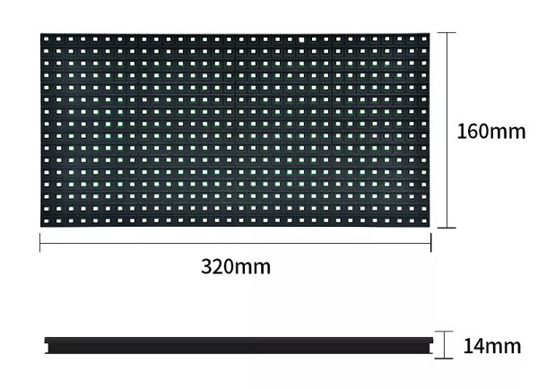 KEYESTUDIO LED panel module P10 KT0186 για Arduino, 16x32cm, RGB KT0186