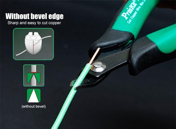 PROSKIT πλαγιοκόφτης PM-101D με αντιολισθητικές λαβές, max Φ1.3mm, 135mm PM-101D