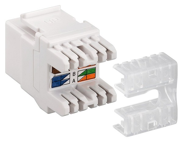 GOOBAY Keystone module RJ45 CAT 6 95740, UTP, 250MHz, λευκό 95740