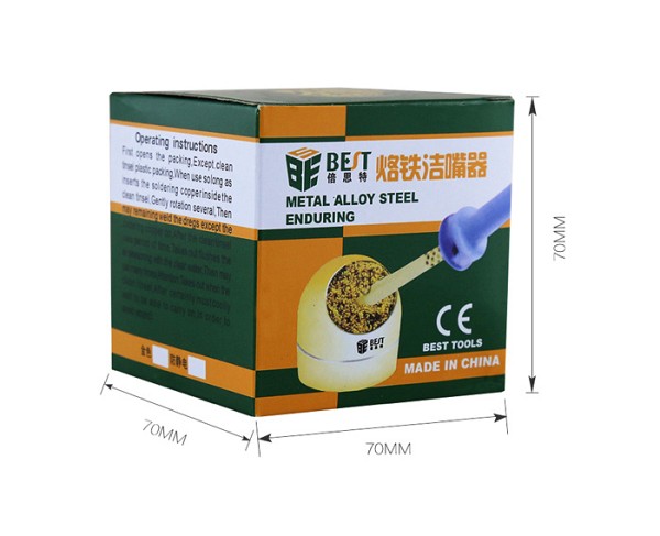 BEST Καθαριστικό μύτης κολλητηριού με συρμάτινο σφουγγάρι BST-TIPC