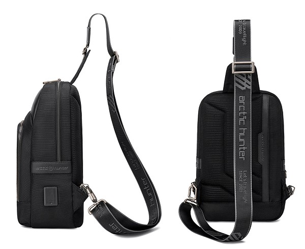 ARCTIC HUNTER τσάντα Crossbody XB00116 με θήκη για tablet, 7L, μαύρη XB00116-BK
