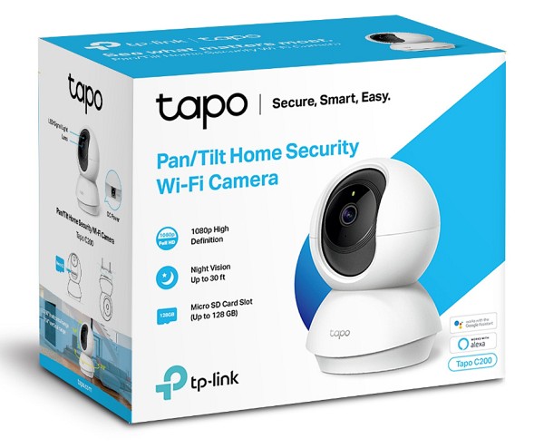 TP-LINK smart camera Tapo-C200 Full HD, Pan/Tilt, two-way audio, Ver. 1 TAPO-C200