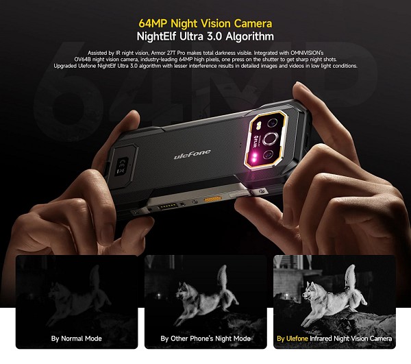 ULEFONE smartphone Armor 27T Pro, 6.78, 12/256GB, 5G, IP68/IP69K, μαύρο ARMOR27TPRO-BK