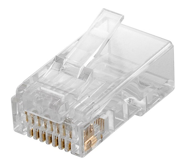 GOOBAY βύσμα RJ45 93828, CAT 6 UTP, διάφανο, 10τμχ 93828