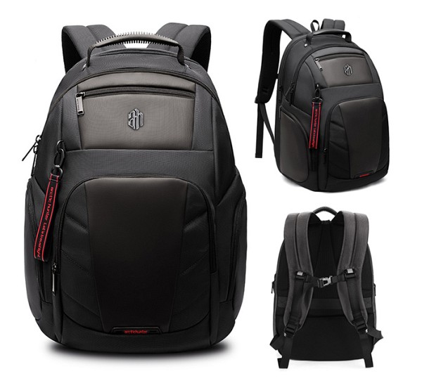 ARCTIC HUNTER τσάντα πλάτης B00341 με θήκη laptop 15.6, 30L, μαύρη B00341-BK