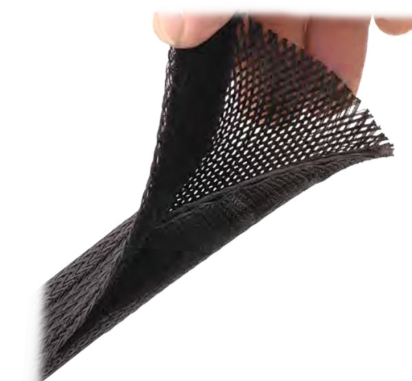 POWERTECH Δεματικό Καλωδίων τύπου Flex Wrap, 1.8m, Black TIES-001