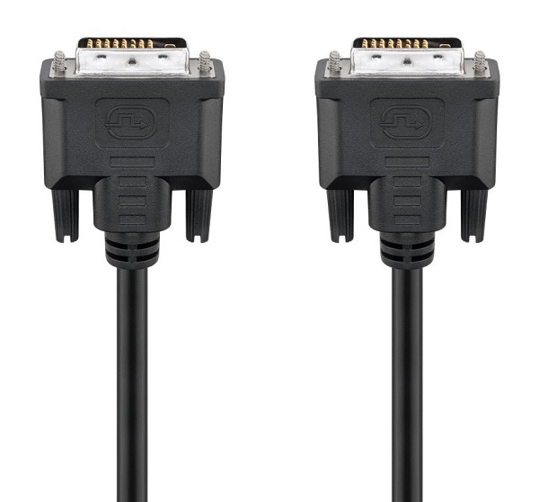 GOOBAY καλώδιο DVI-D 24+1 93573, 30AWG, Full HD, 1.8m, μαύρο 93573