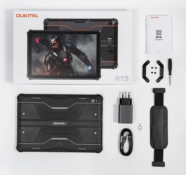 OUKITEL tablet RT9, 10.1, 6/256GB, 4G, 11000mAh, IP68/IP69K, μαύρο RT9-BK