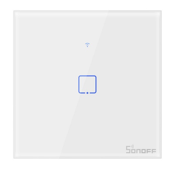SONOFF smart διακόπτης ΤΧ-T2EU1C, αφής, Wi-Fi, μονός, λευκός TX-T2EU1C