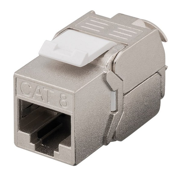 GOOBAY keystone module RJ45 CΑΤ 8.1 61129, STP, 2000 MHz, GHMT, ασημί 61129