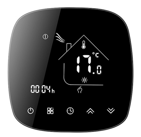 Smart θερμοστάτης πετρελαίου BHT-001-GBLW, WiFi, μαύρος BHT-001-GBLW