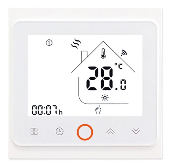 Smart θερμοστάτης πετρελαίου BHT-002-GBLWDB, WiFi, dual band, λευκός BHT-002-GBLWDB