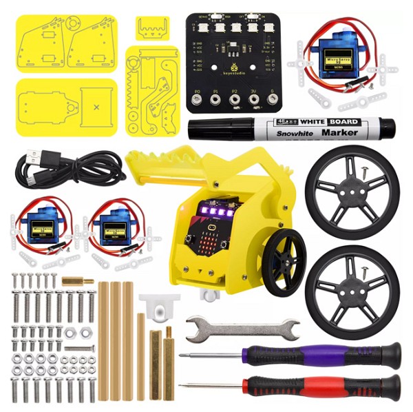 KEYESTUDIO desk bit mini car KS4026, για Micrο:bit STEM KS4026
