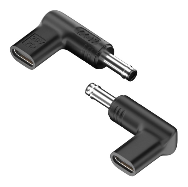 POWERTECH αντάπτορας τροφοδοσίας YX-17, USB-C σε HP 4.8x1.7mm, μαύρος YX-17