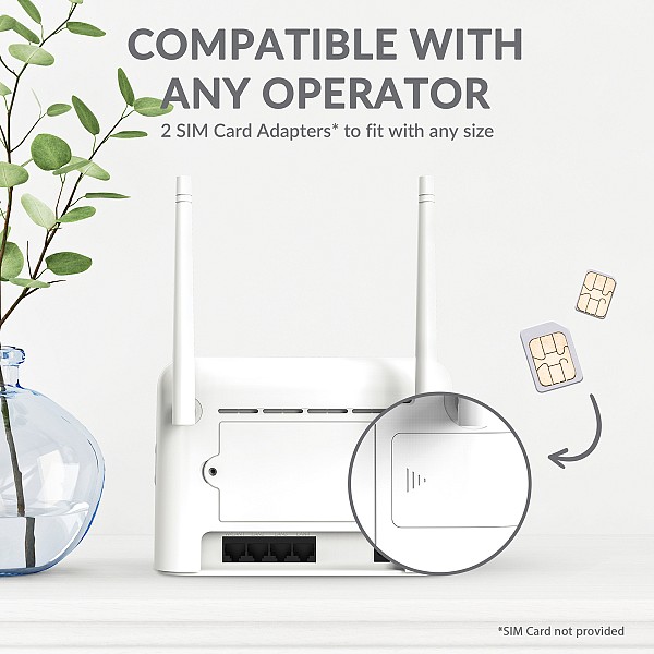 STRONG router 4GROUTER350, 4G LTE 150Mbps, WiFi 300Mbps, LAN 100Mbps 4GROUTER350