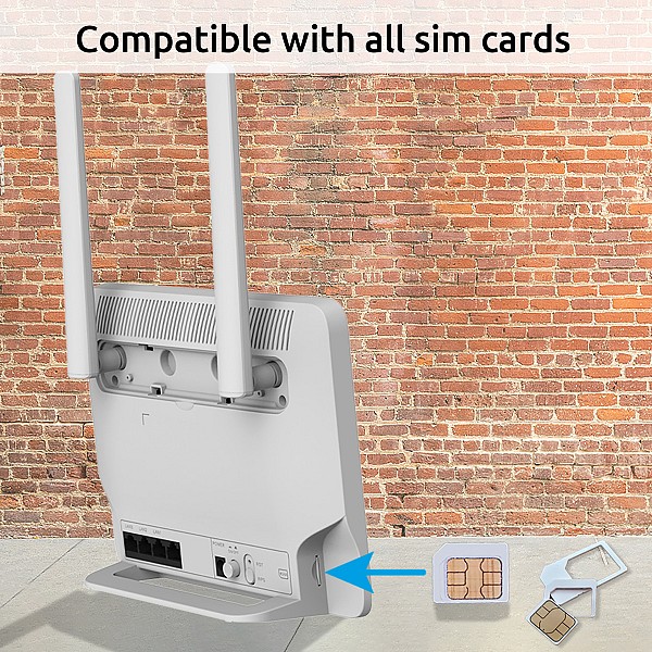 STRONG router 4G+ROUTER1200, 4G LTE 300Mbps, WiFi 1200Mbps, LAN 1000Mbps 4G+ROUTER1200