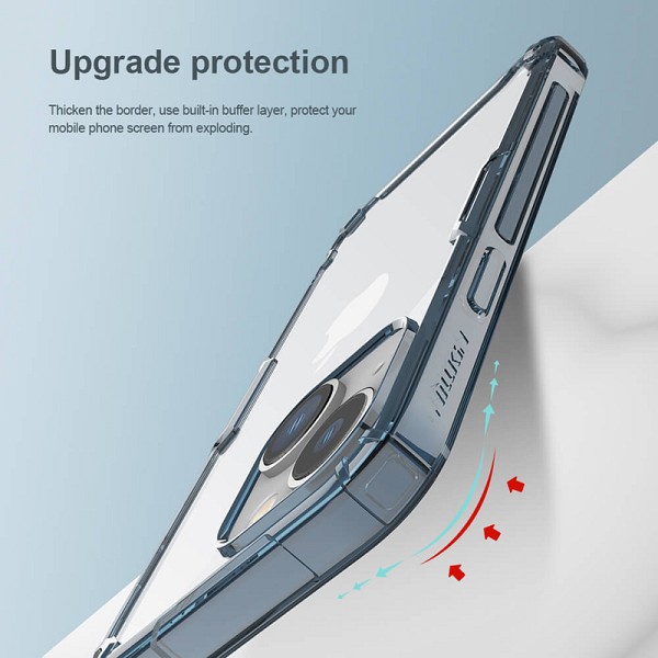NILLKIN θήκη Nature Pro για Apple iPhone 14 Plus, μπλε & διάφανη 6902048248540