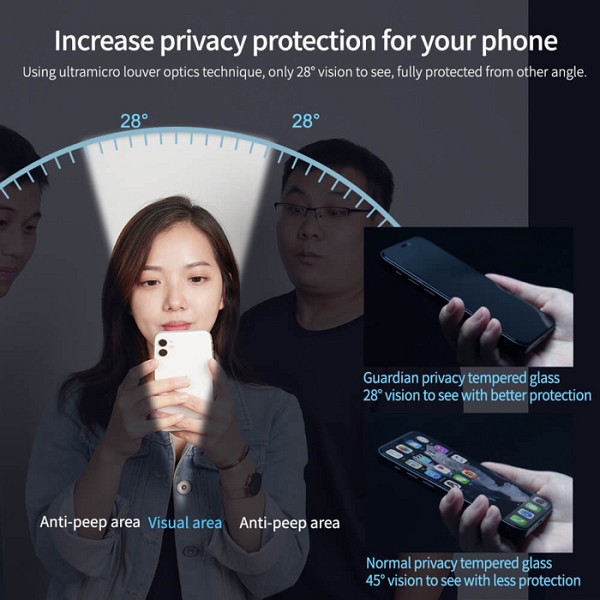 NILLKIN tempered glass Guardian Full Coverage 2.5D για iPhone 15 6902048268494