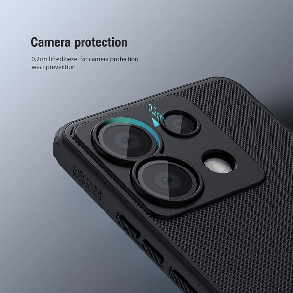 NILLKIN θήκη Super Frosted Shield Pro, Xiaomi Redmi Note 13 Pro, μαύρη 6902048271678