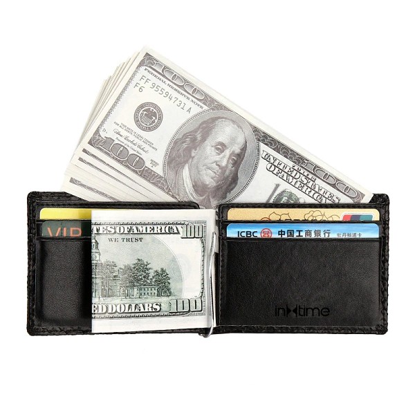 INTIME πορτοφόλι IT-016, RFID, PU leather, μαύρο IT-016