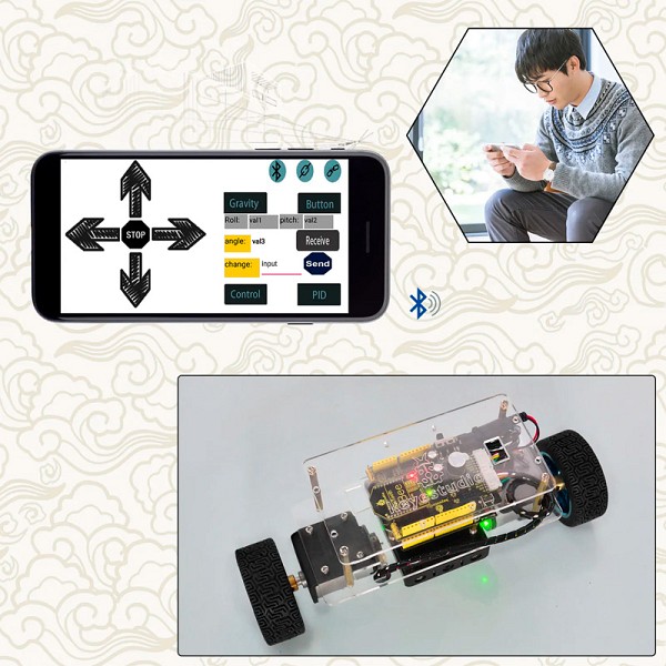 KEYESTUDIO Self-balancing Car Kit KS0193 για Arduino KS0193
