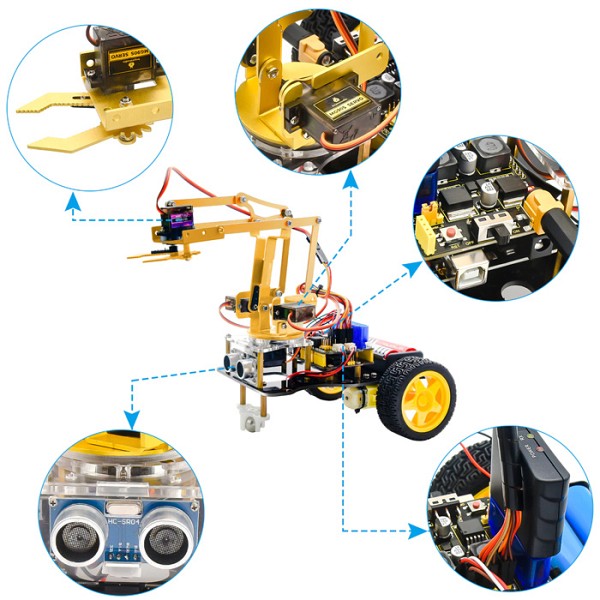 KEYESTUDIO 4DOF mechanical robot arm car kit KS0520, για Arduino KS0520